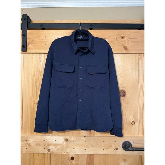 Magaschoni Snap Button Down Top Blue Size L - Picture 1 of 4